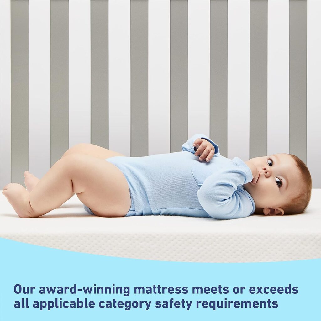 Graco Premium Crib  Toddler Mattress – GREENGUARD Gold Certified, CertiPUR-US Certified Foam, Machine Washable, Water-Resistant and Removable Cover, Fits Standard Full-Size Crib and Toddler Bed