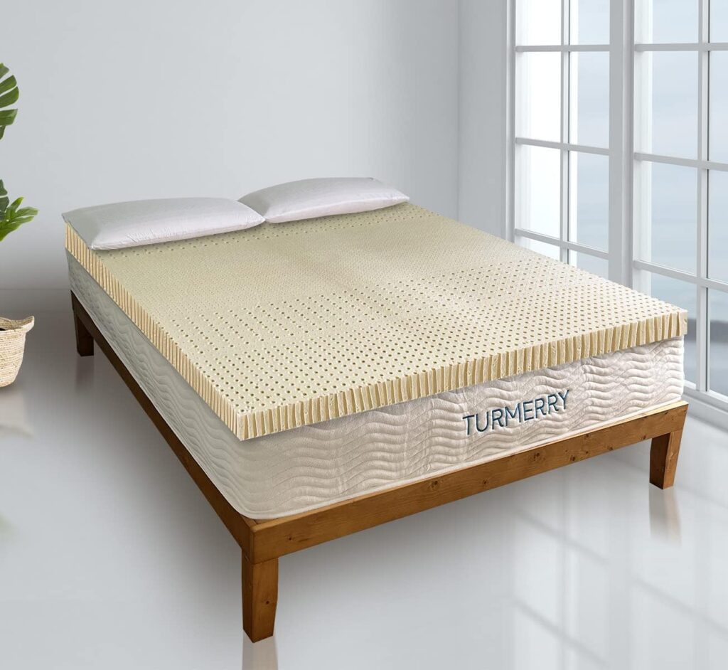 Latex Mattress Topper - Natural Latex with 5 Zones - No Cover (Cal King / 3 inch/Soft)