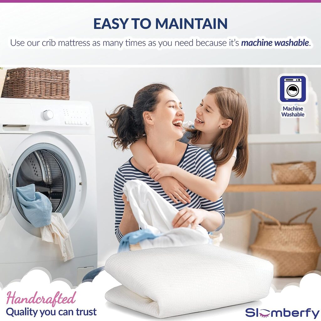 Mini Crib Mattress Protector by Slumberfy, Waterproof and Hypoallergenic Mattress Protector for Babies and Toddlers, Made of Bamboo Material, Moms Choice Award Winner-27x39 inches