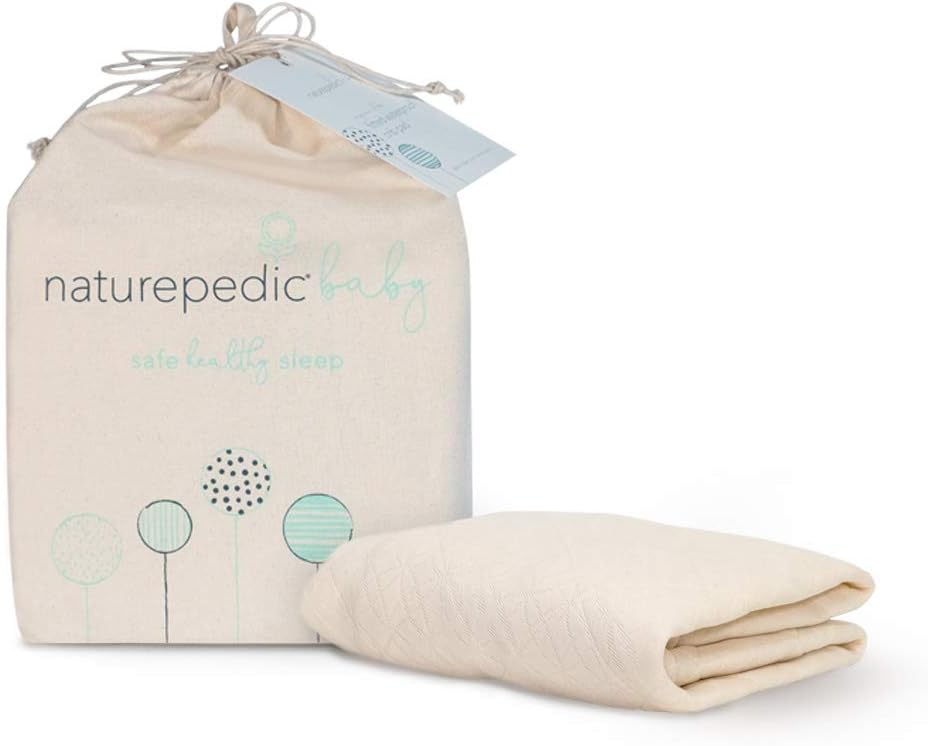 Naturepedic Breathable Ultra Organic Crib Mattress Cover - Fitted Ivory