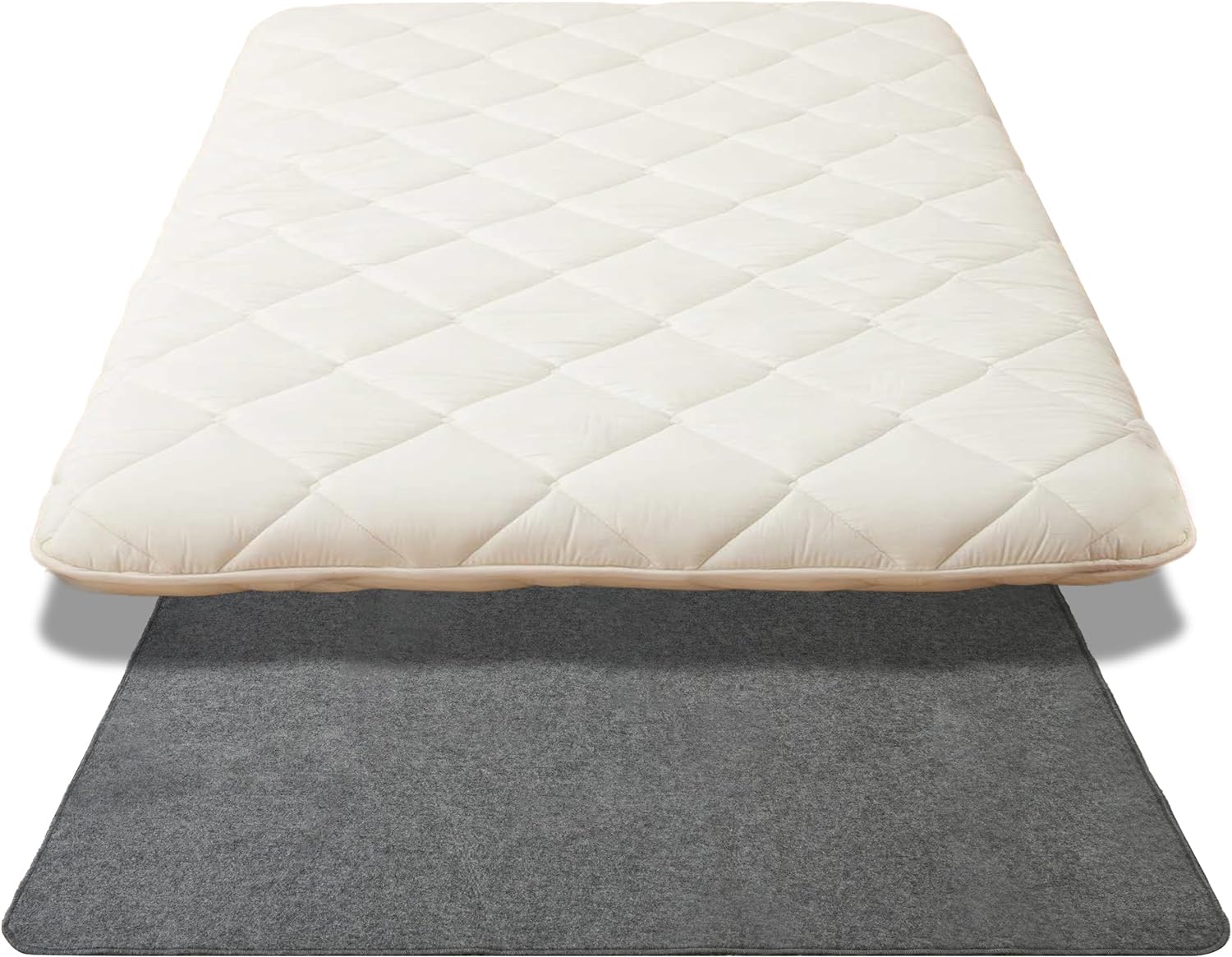 Dr.Futon Japanese Floor Futon Mattress Traditional Cotton Shikibuton Foldable Roll Up Bed Full