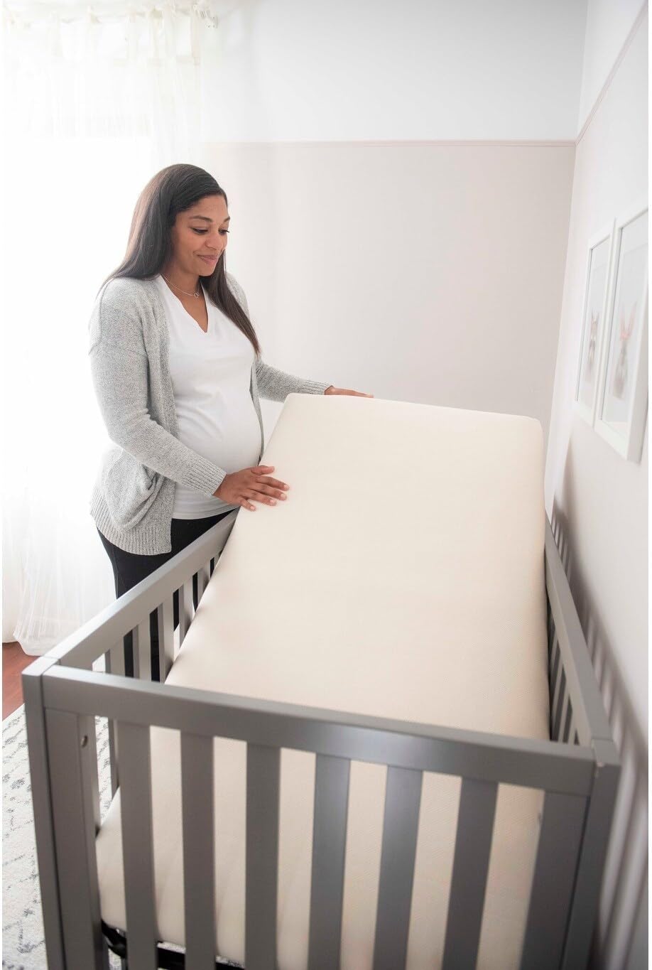 Naturepedic Organic Baby Crib Mattress - 2-Stage Lightweight Infant  Toddler Mattress - Waterproof Baby Bed Mattress for Crib - Non-Toxic Mattress for Baby and Toddler Bed - 52 x 28”